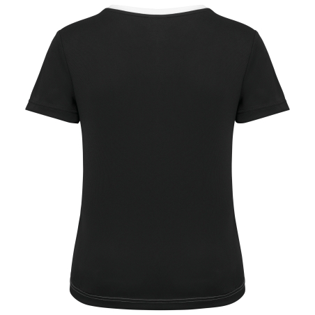 T-shirt de sport écoresponsable bicolore femme