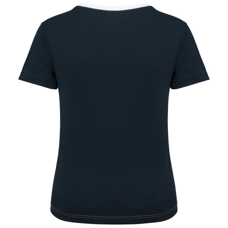 T-shirt de sport écoresponsable bicolore femme