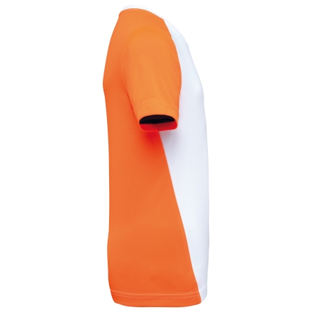 T-shirt de sport écoresponsable bicolore enfant