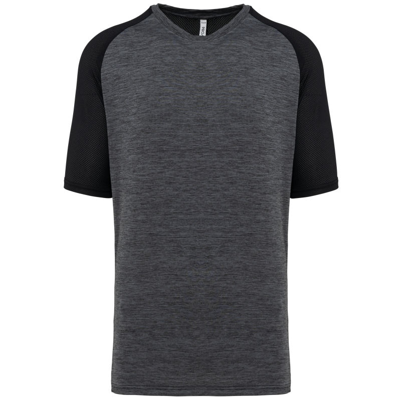 T-shirt de padel bicolore à manches raglan homme