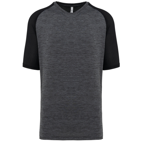 T-shirt de padel bicolore à manches raglan homme