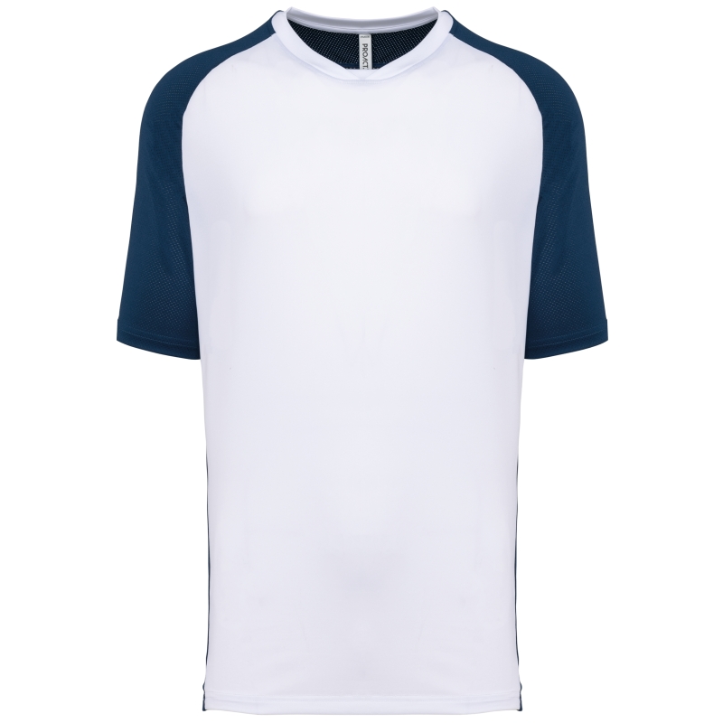 T-shirt de padel bicolore à manches raglan homme