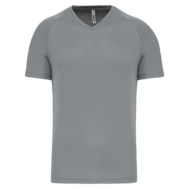 T-shirt de sport manches courtes col v homme