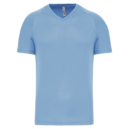 T-shirt de sport manches courtes col v homme