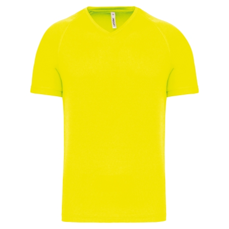 T-shirt de sport manches courtes col v homme