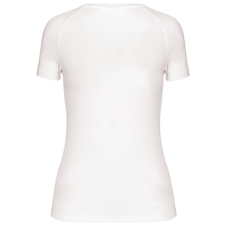 T-shirt de sport manches courtes col v femme