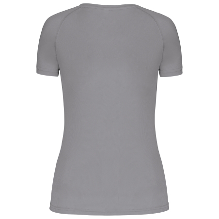 T-shirt de sport manches courtes col v femme