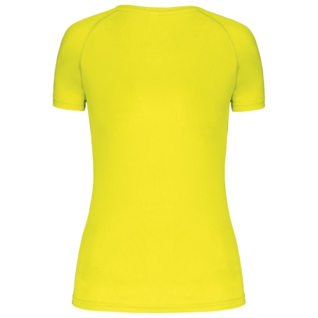 T-shirt de sport manches courtes col v femme