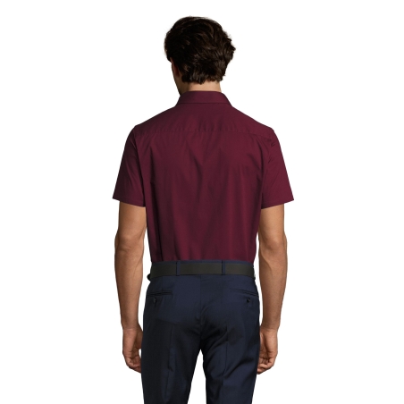 CHEMISE HOMME STRETCH MANCHES COURTES