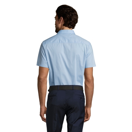 CHEMISE HOMME STRETCH MANCHES COURTES