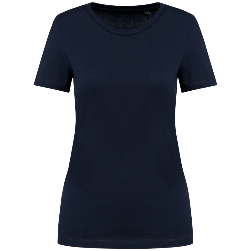 T-shirt Supima® col rond manches courtes femme