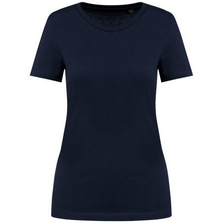 T-shirt Supima® col rond manches courtes femme