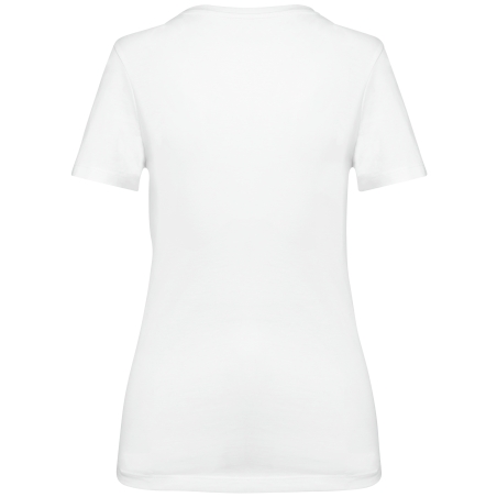 T-shirt Supima® col rond manches courtes femme