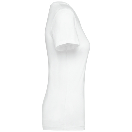 T-shirt Supima® col rond manches courtes femme