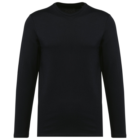 T-shirt Supima® col rond manches longues homme