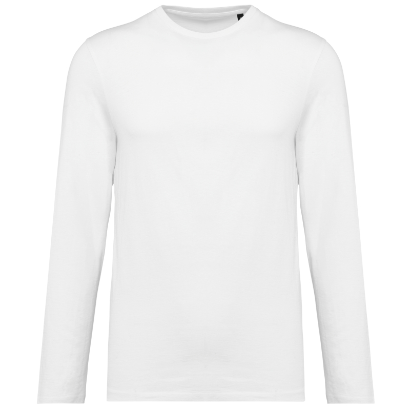 T-shirt Supima® col rond manches longues homme