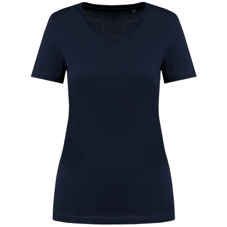 T-shirt Supima® col V manches courtes femme
