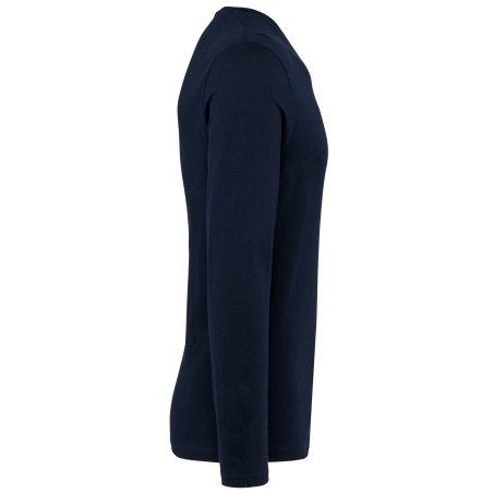 T-shirt Supima® col V manches longues homme