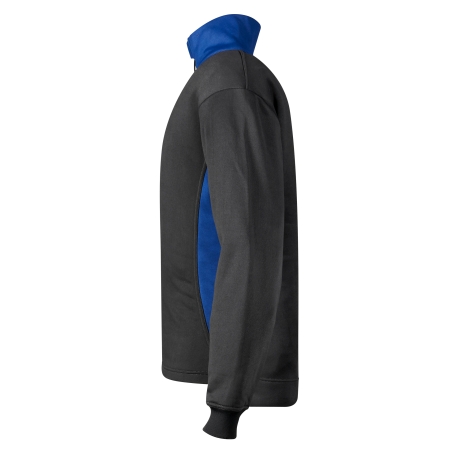 Sweat-shirt col zippé unisexe