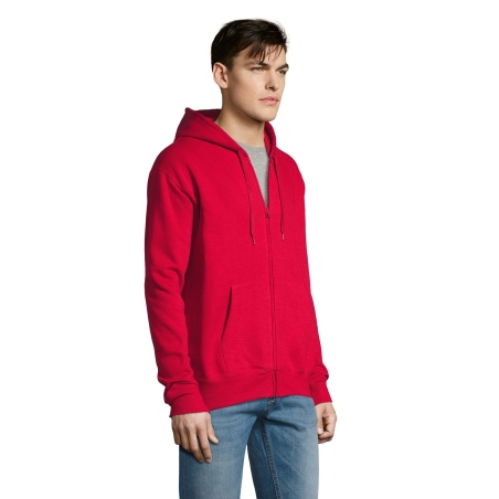 VESTE ZIPPÉE HOMME À CAPUCHE DOUBLÉE