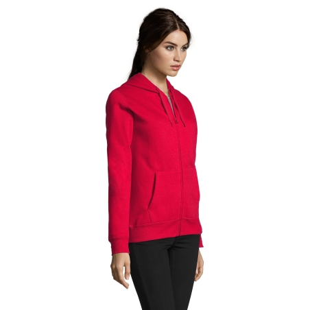 VESTE ZIPPÉE FEMME À CAPUCHE DOUBLÉE