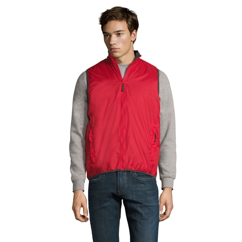 BODYWARMER UNISEXE RÉVERSIBLE CONTRASTÉ