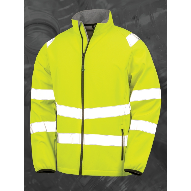 Veste softshell de sécurité recyclée