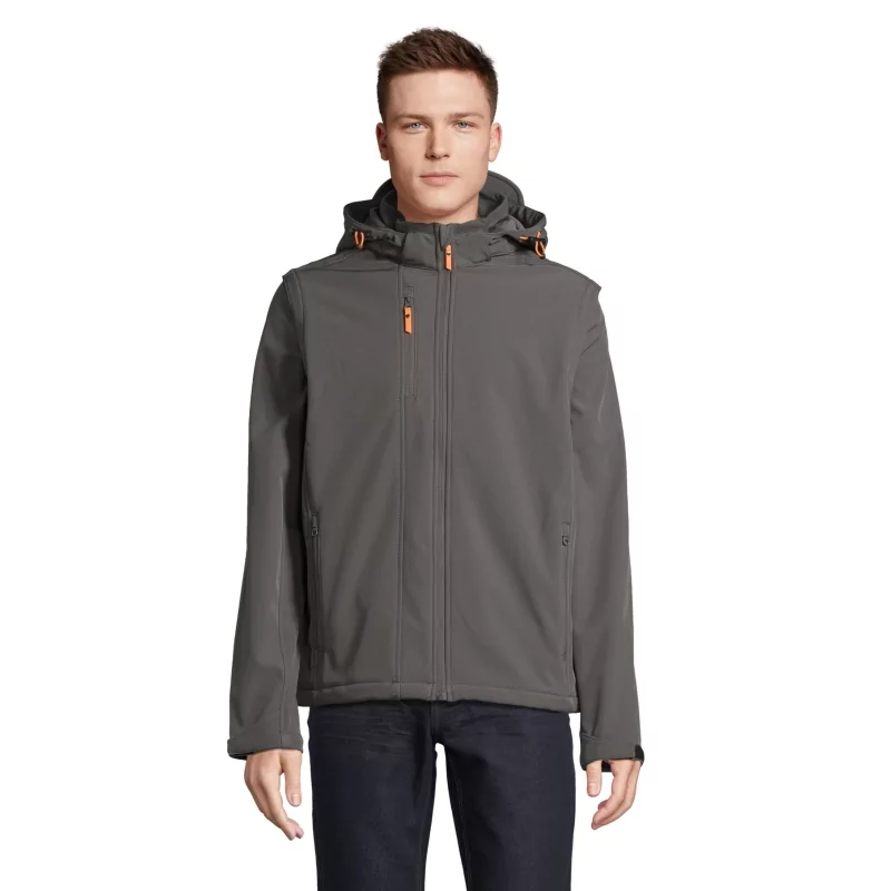 SOFTSHELL CAPUCHE ET MANCHES AMOVIBLES