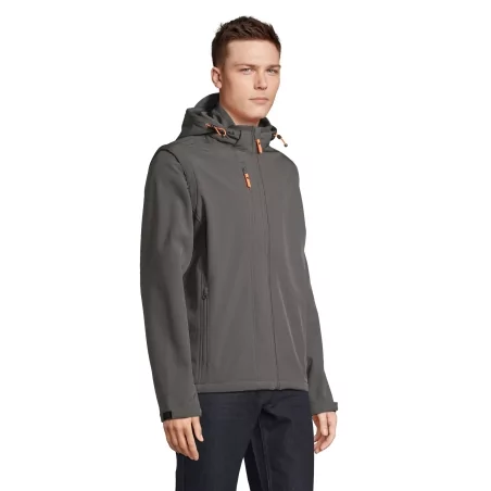 SOFTSHELL CAPUCHE ET MANCHES AMOVIBLES