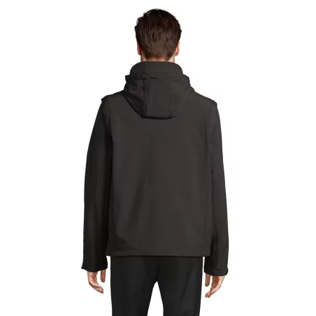 SOFTSHELL CAPUCHE ET MANCHES AMOVIBLES
