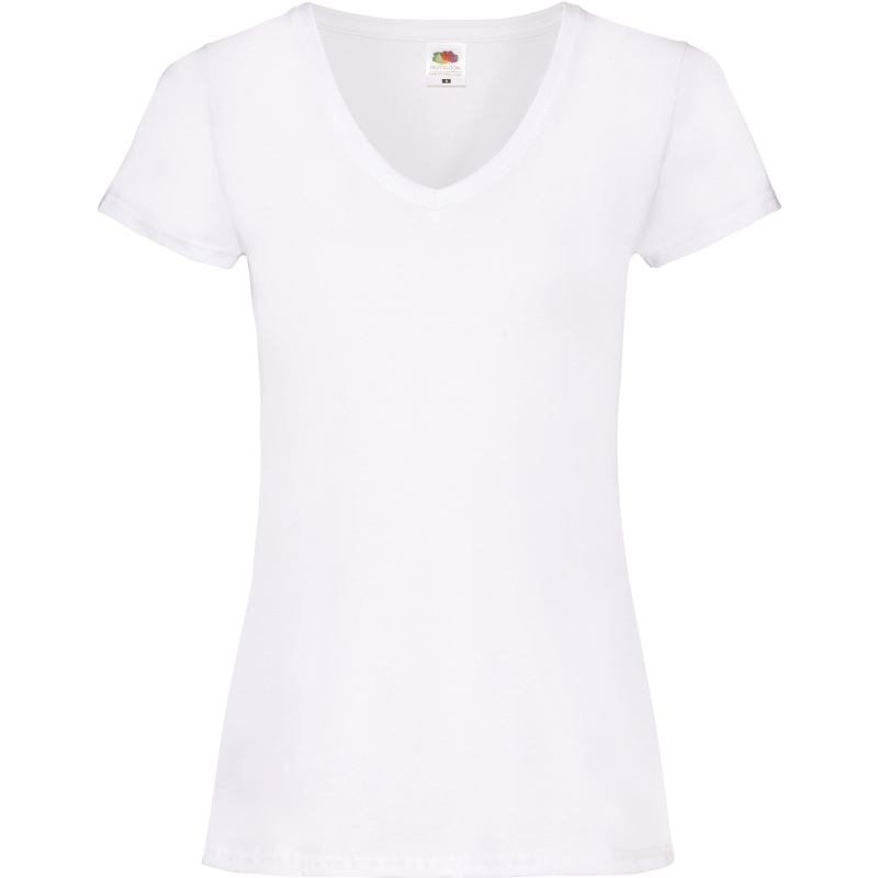 T-shirt femme col v Valueweight (61-398-0)