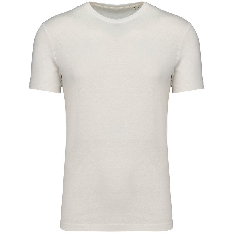 T-shirt écoresponsable en coton bio et lin unisexe