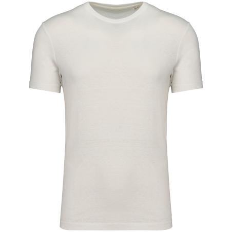 T-shirt écoresponsable en coton bio et lin unisexe