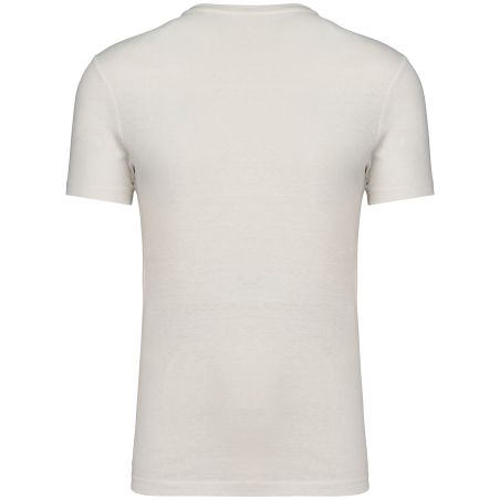 T-shirt écoresponsable en coton bio et lin unisexe