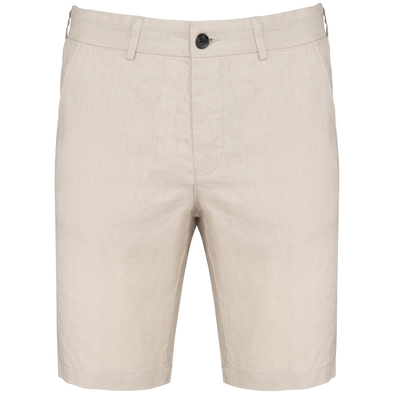 Bermuda en lin homme