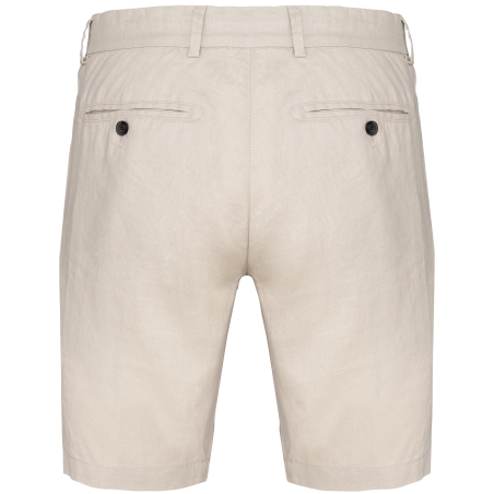 Bermuda en lin homme