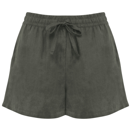 Short en lin femme