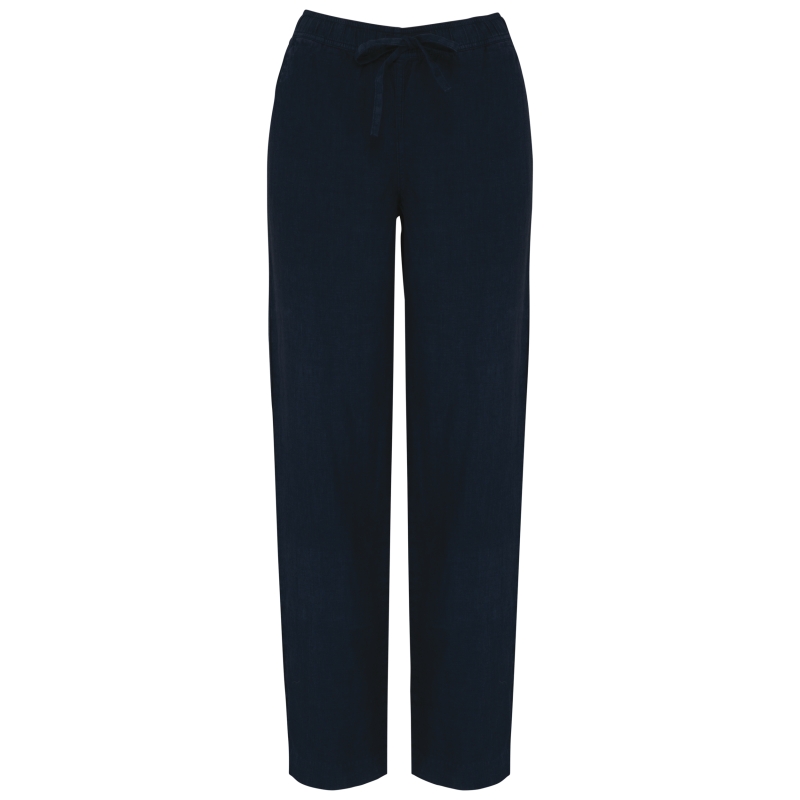 Pantalon délavé en lin femme