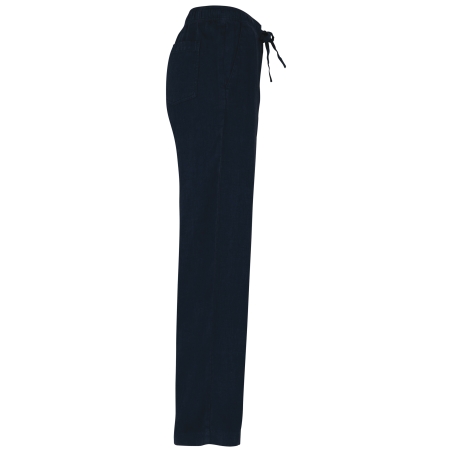 Pantalon délavé en lin femme