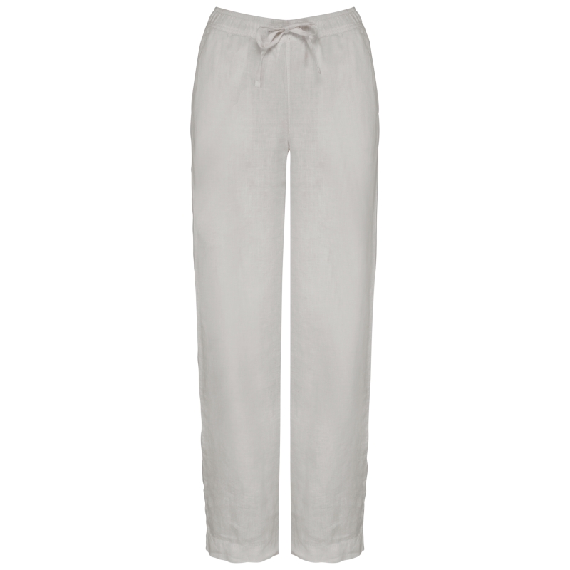 Pantalon délavé en lin femme
