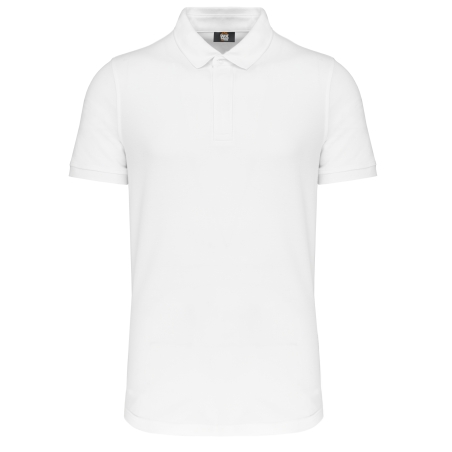 Polo col boutons pression manches courtes homme