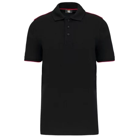 Polo Day To Day contrasté manches courtes homme