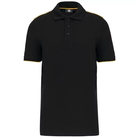 Polo Day To Day contrasté manches courtes homme