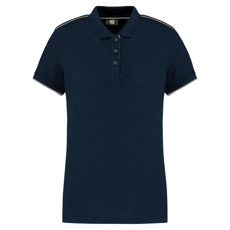 Polo Day To Day contrasté manches courtes femme