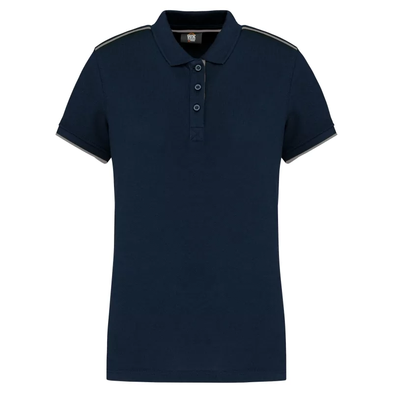 Polo Day To Day contrasté manches courtes femme