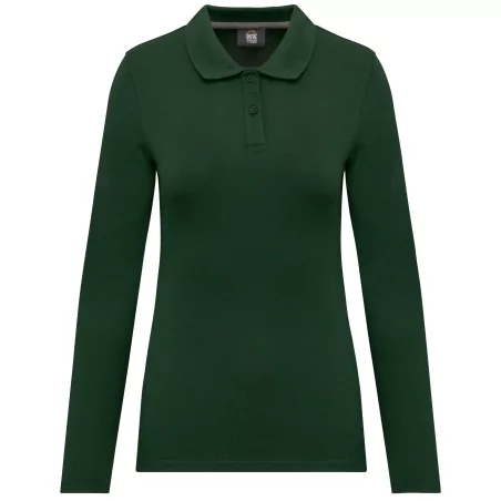 Polo manches longues femme