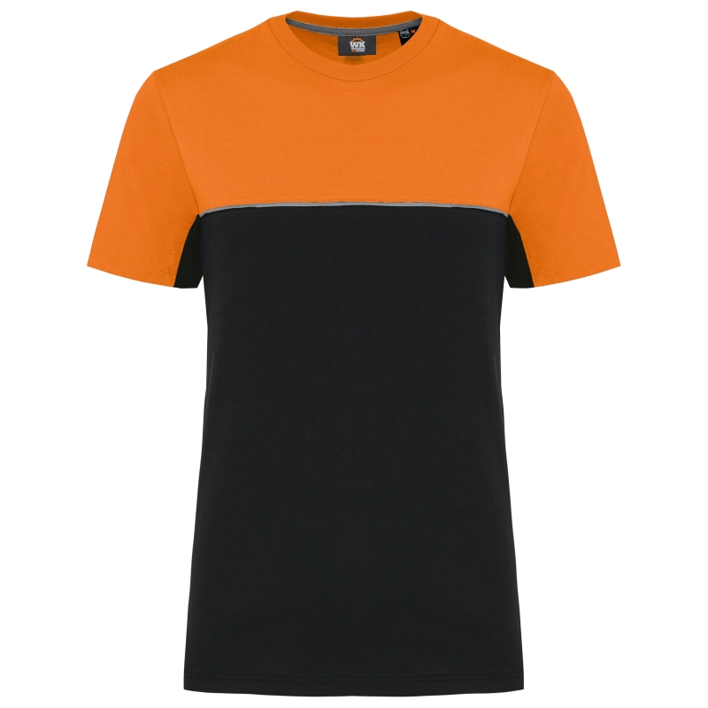 T-shirt bicolore écoresponsable manches courtes unisexe