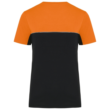 T-shirt bicolore écoresponsable manches courtes unisexe