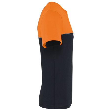 T-shirt bicolore écoresponsable manches courtes unisexe