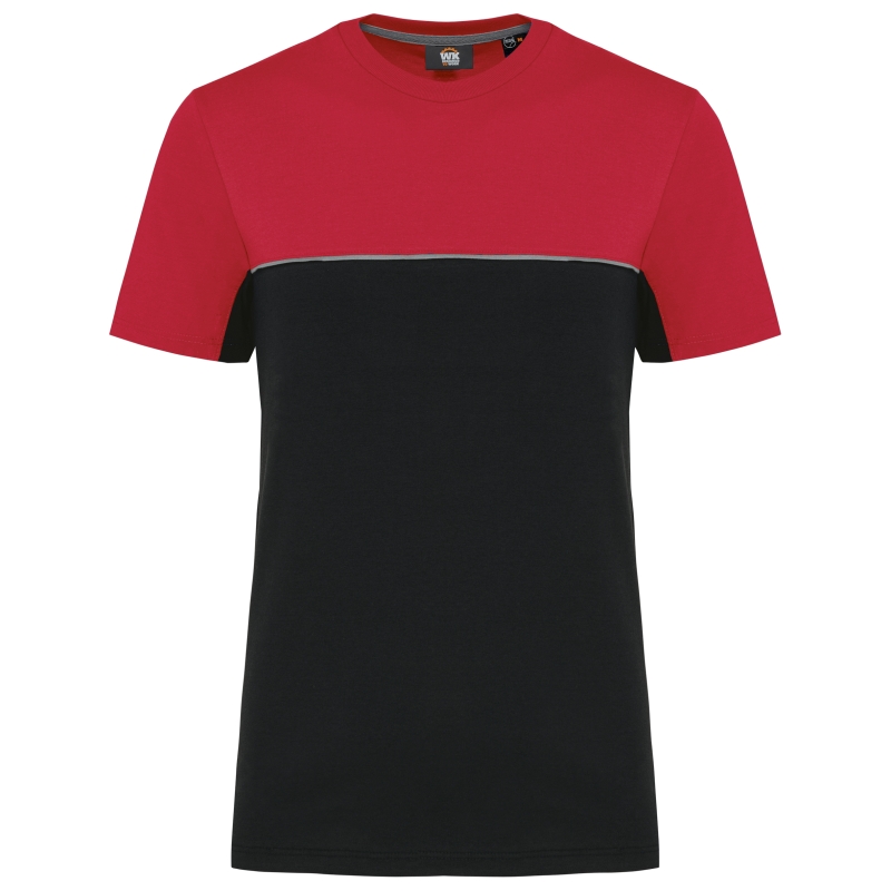 T-shirt bicolore écoresponsable manches courtes unisexe